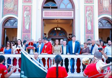 Coordenadora do Goiás Social, primeira-dama Gracinha Caiado acompanha missa do Divino durante Cavalhadas de Jaraguá neste domingo (8/6)